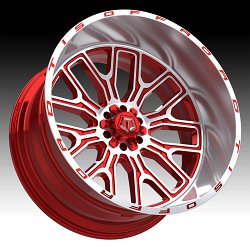 TIS Offroad 560MRL Machined Red Custom Truck Wheels 2